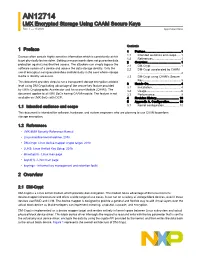 I.MX Encrypted Storage Using CAAM Secure Keys Rev