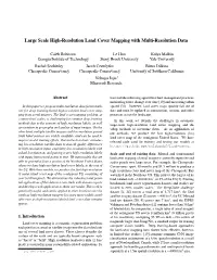 Large Scale High-Resolution Land Cover Mapping with Multi-Resolution Data