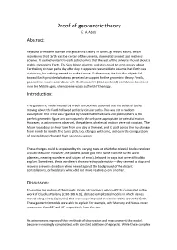Proof of Geocentric Theory E