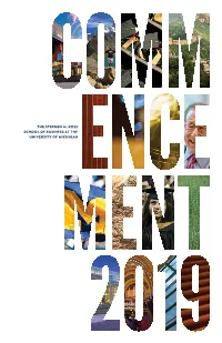 2019 Commencement Program