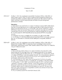 A Summary of Cases June 19, 2020