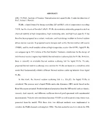 ABSTRACT ZHU, YUWEI. Analysis of Neutron Thermalization in Liquid