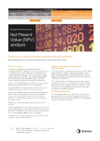 Net Present Value (NPV) Analysis