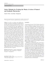 Omics Methods for Probing the Mode of Action of Natural and Synthetic Phytotoxins