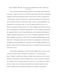 Popper and Kuhn: Where They Clash, How They Compliment Each Other, and Drawing Conclusions