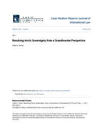 Resolving Arctic Sovereignty from a Scandinavian Perspective