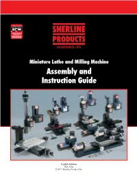Sherline 4530C Metric Lathe 3.5"X8"