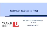 Test-Driven Development (TDD)