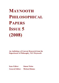 Maynooth Philosophical Papers Issue 5 (2008)