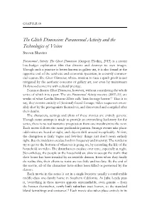 The Glitch Dimension: Paranormal Activity and the Technologies of Vision Steven Shaviro
