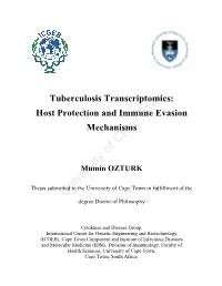 Tuberculosis Transcriptomics