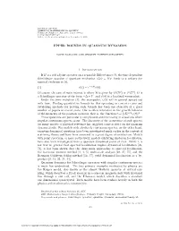 UPPER BOUNDS in QUANTUM DYNAMICS 1. Introduction If H Is A