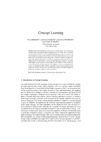 Concept Learning