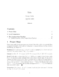 Notes on Point-Set Topology