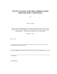 Setting Tolkien HPMS