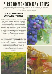 Suggested Day Trips