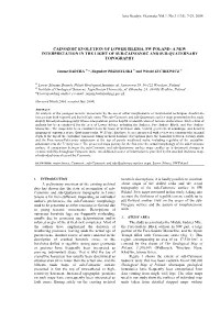 Cainozoic Evolution of Lower Silesia, Sw Poland: a New Interpretation in the Light of Sub-Cainozoic and Sub-Quaternary Topography