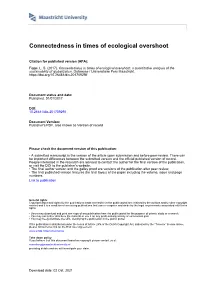 Connectedness in Times of Ecological Overshoot