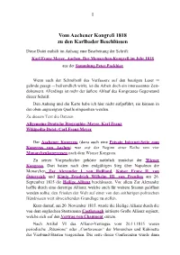 Der Aachener Kongress