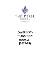 Lower Sixth Transition Booklet (2017-18)