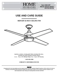 Use and Care Guide