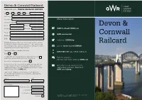Devon & Cornwall Railcard