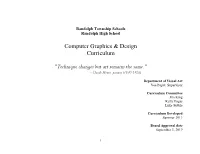 Computer Graphics & Design Curriculum