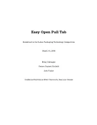 Easy Open Pull Tab