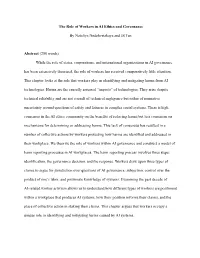 The Role of Workers in AI Ethics and Governance