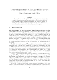 Computing Maximal Subgroups of Finite Groups