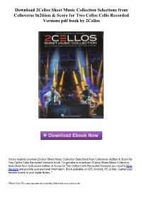 Download 2Cellos Sheet Music Collection Selections from Celloverse In2ition & Score for Two Cellos Cello Recorded Versions Pdf Book by 2Cellos
