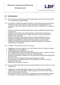 Draft Infrastructure Assessment and Delivery Plan