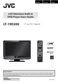 LCD Television Built-In DVD Player Users Guide