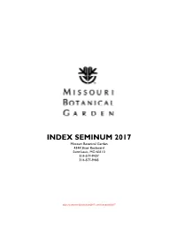 MBG Index Seminum 2017