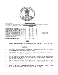 08.09.2015 Mediation Cause List