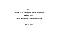 2011 Twelve Year Transportation Program