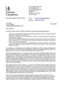 Foi Response Template