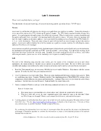 Lab 1: Traceroute
