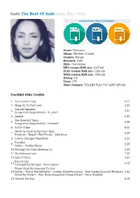 Sade the Best of Sade Mp3, Flac, Wma