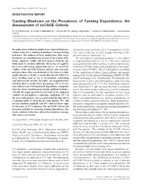 An Assessment of Mcage Criteria