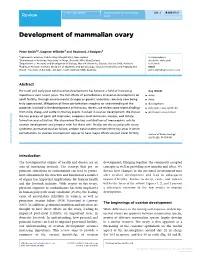 Development of Mammalian Ovary