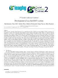Development of Oxy-Fuel IGCC System
