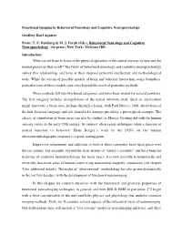 Functional Imaging in Behavioral Neurology and Cognitive Neuropsychology