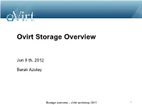 Ovirt Storage Overview