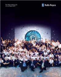 Rolls-Royce Holdings Plc Annual Report 2012 Annual Report Plc Holdings Rolls-Royce Rolls-Royce Holdings Plc Annual Report 2012
