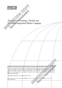 Terra Lycos: Creating a Global and Profitable Integrated Media Company