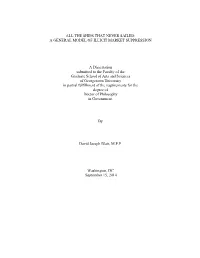 A General Model of Illicit Market Suppression A