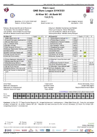Al-Sadd SC 1:2 (1:1)