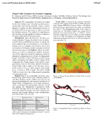 Nirgal Vallis: Evidence for Extensive Sapping