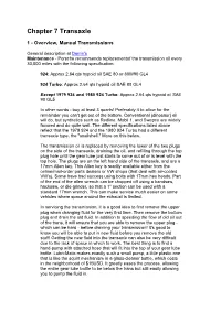 Chapter 7 Transaxle